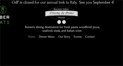 Desktop Screenshot of osteriadaprimo.com