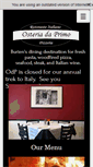 Mobile Screenshot of osteriadaprimo.com